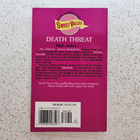 Sweet Valley High #110 Death Threat - Picture 2 of 5